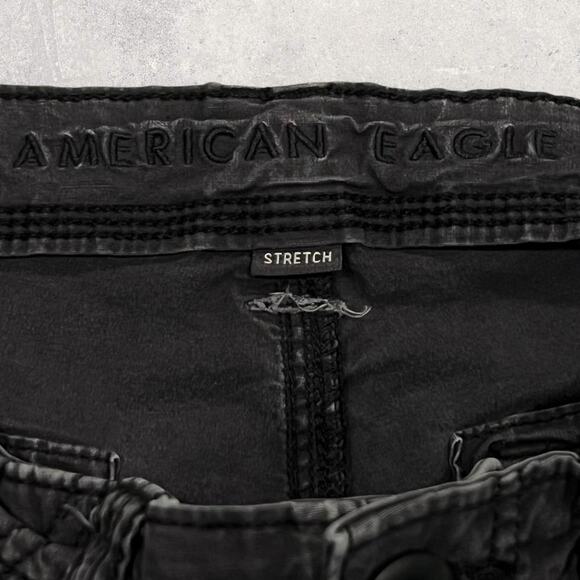 ★ American Eagle 2000’s Grey Women’s Cargo Pants w/ Multiple Pockets ★ - Picture 4 of 7
